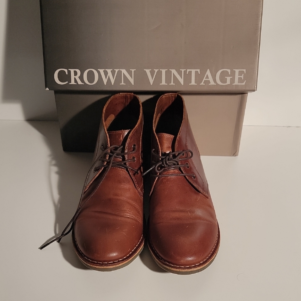 Crown Vintage Men's Tan Chukka Boots